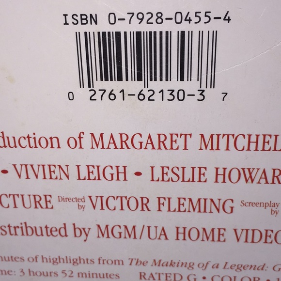 Gone With The Wind Deluxe Edition VHS Boxed Set - Picture 10 of 11